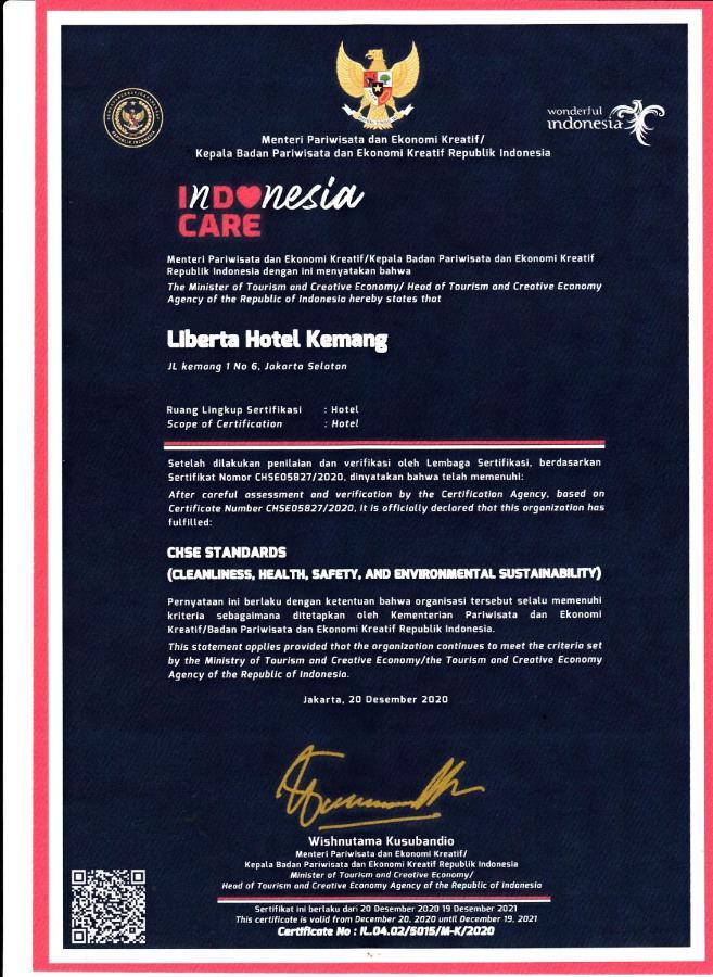 Liberta Hotel Kemang Jakarta Kültér fotó